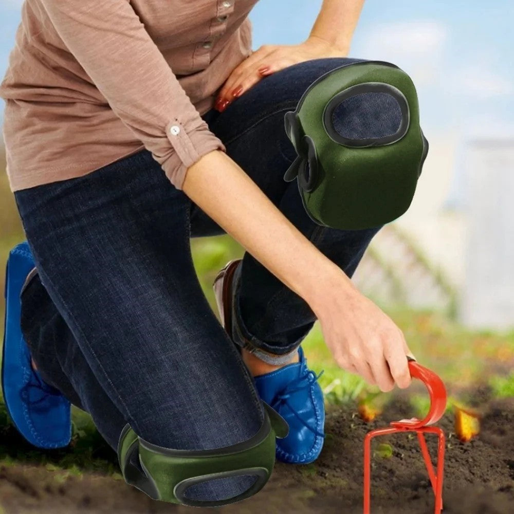 1 Pair Neoprene Garden Knee Pads Foam Cushioned Protective Kneeling Pad for Gardening Floor Cleaning
