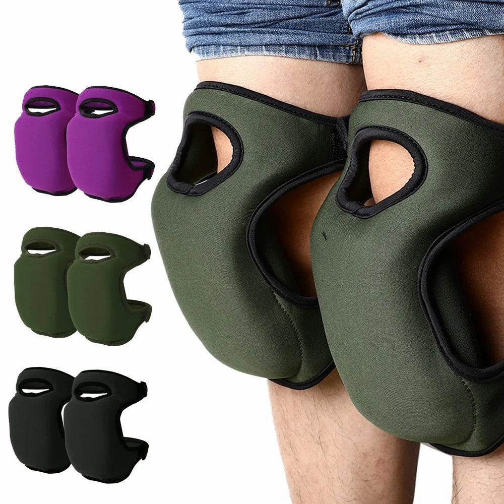 1 Pair Neoprene Garden Knee Pads Foam Cushioned Protective Kneeling Pad for Gardening Floor Cleaning