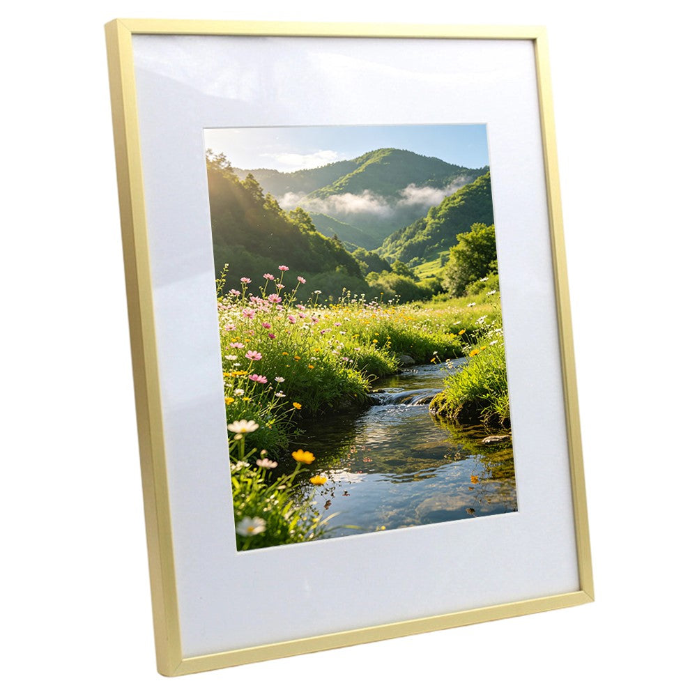 10 Inch 20.3x25.4cm Metal Picture Frame Aluminum Alloy Acrylic Glass Wall Mounted Photo Frame