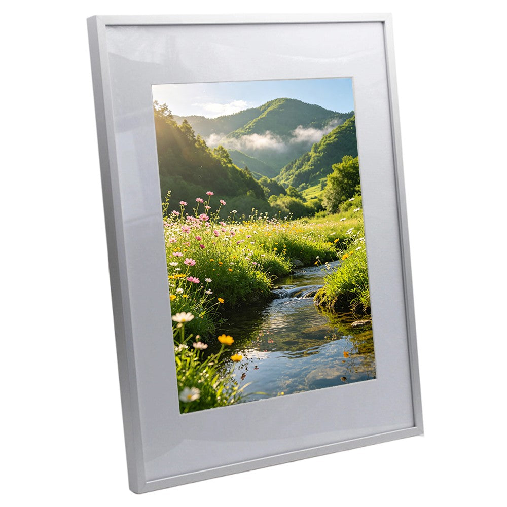 10 Inch 20.3x25.4cm Metal Picture Frame Aluminum Alloy Acrylic Glass Wall Mounted Photo Frame