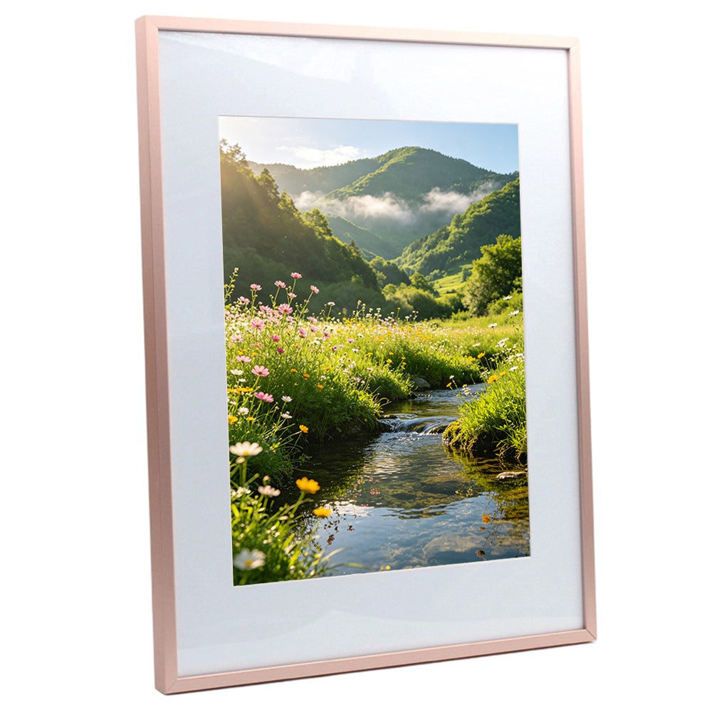 10 Inch 20.3x25.4cm Metal Picture Frame Aluminum Alloy Acrylic Glass Wall Mounted Photo Frame
