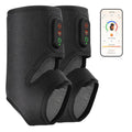1 Pair App Control Heated Ankle Massager 3-Level Vibration Smart Timer Foot Heat Therapy Device