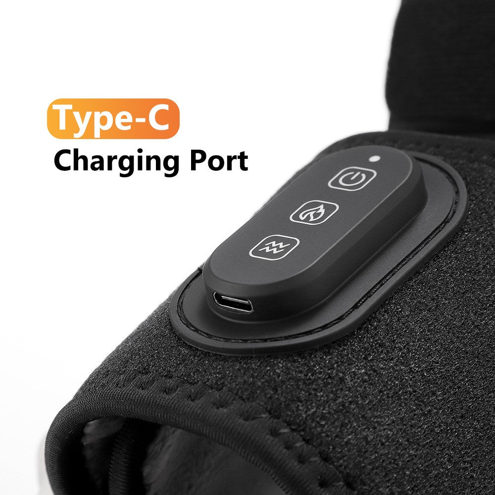 1 Pair App Control Heated Ankle Massager 3-Level Vibration Smart Timer Foot Heat Therapy Device