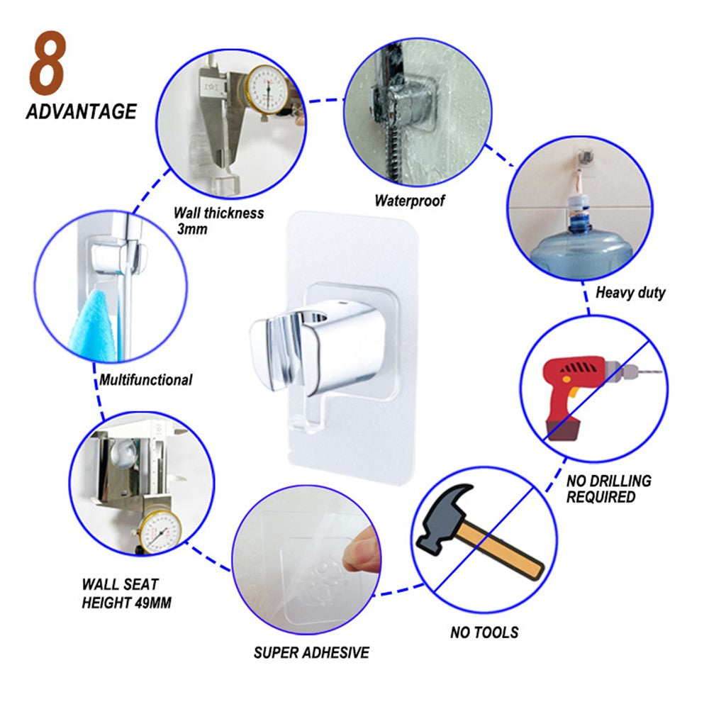 10-inch Rainfall Spray Shower Head High Pressure Round Electroplating ABS Shower Head