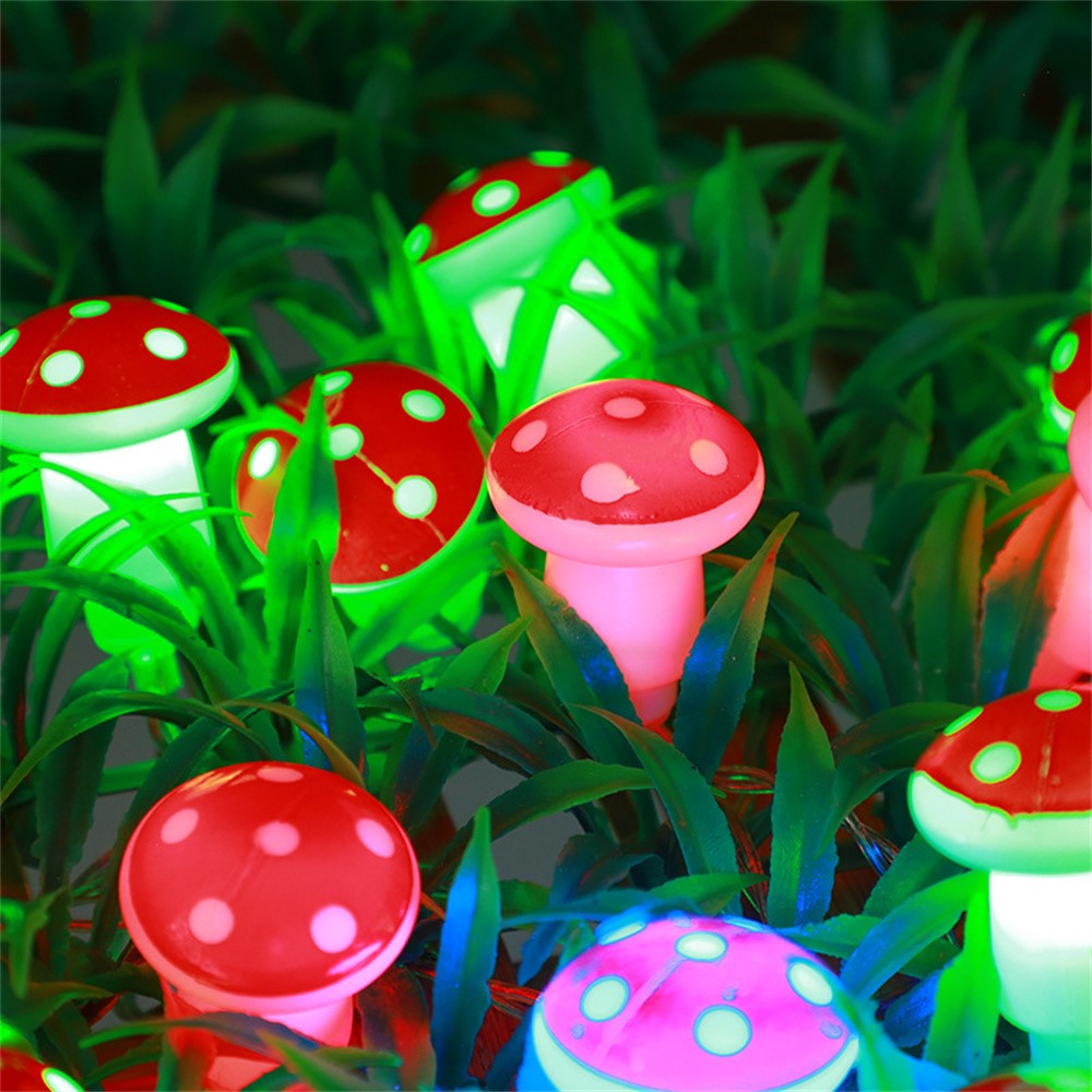 1.5m 10 LED Mushroom Decor Fairy Lights Battery Operated String Lights Gifts