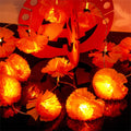 1.5m 10 LED Dahlia Fairy Lights Battery Operated String Lights Halloween Gift Cemetery Decor