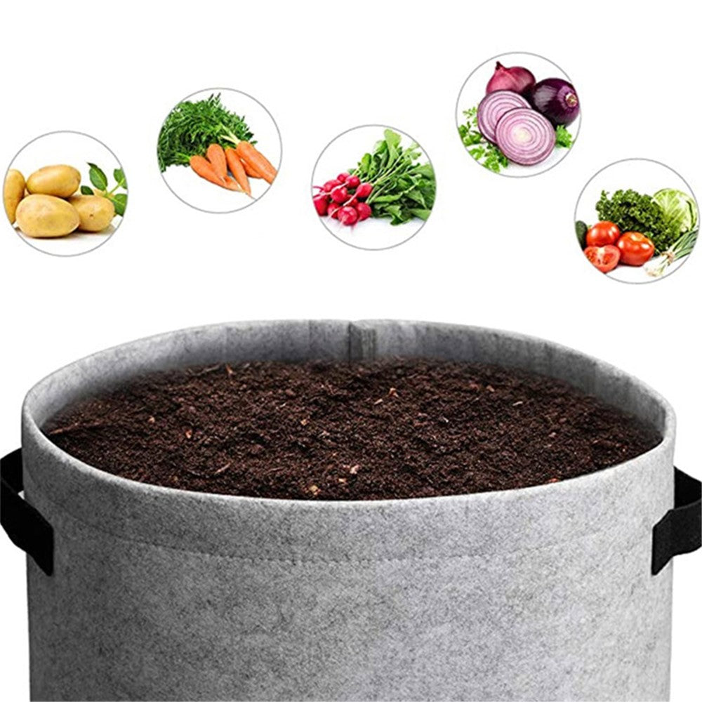 10 Gallon Vegetable Seedling Bag Non-Woven Fabric Potato Growing Bucket Planting Bag