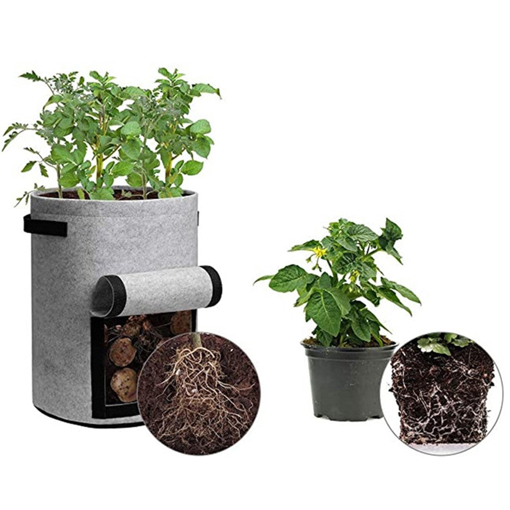 10 Gallon Vegetable Seedling Bag Non-Woven Fabric Potato Growing Bucket Planting Bag