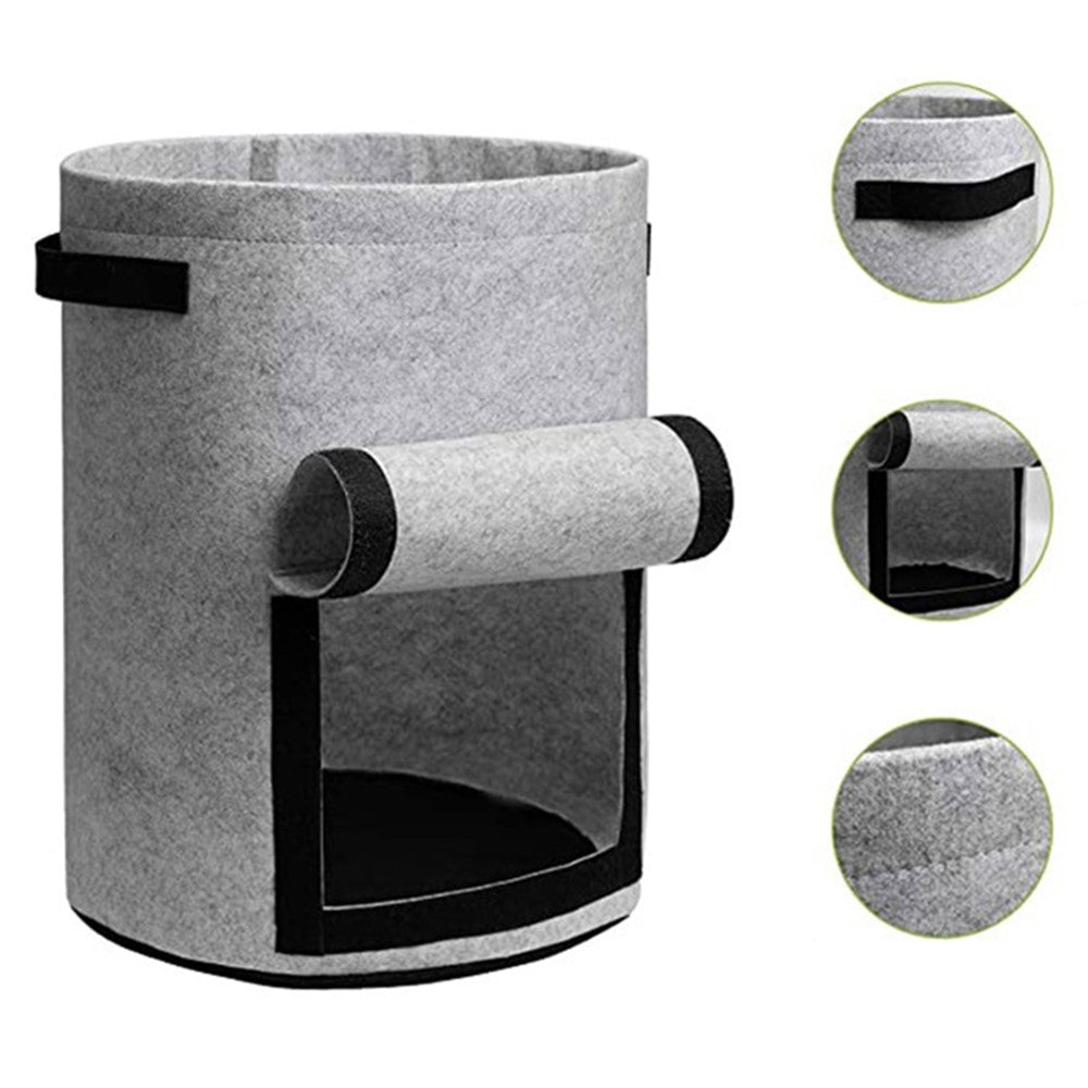 10 Gallon Vegetable Seedling Bag Non-Woven Fabric Potato Growing Bucket Planting Bag
