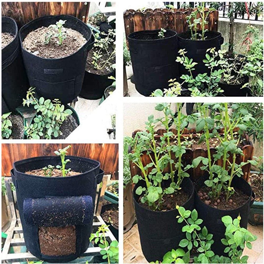 10 Gallon Vegetable Seedling Bag Non-Woven Fabric Potato Growing Bucket Planting Bag