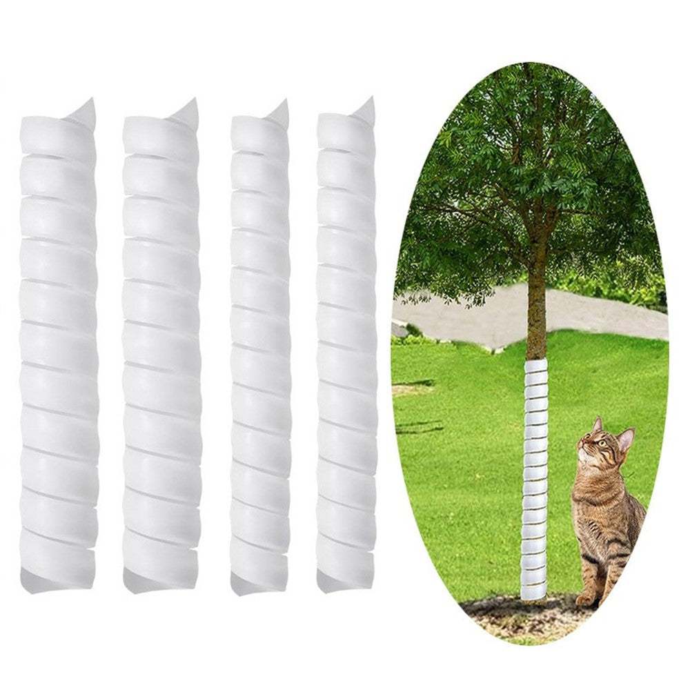 1 Large + 1 Small Tree Trunk Cover Plastic Tree Trunk Wrap Pipe Bark Protectors