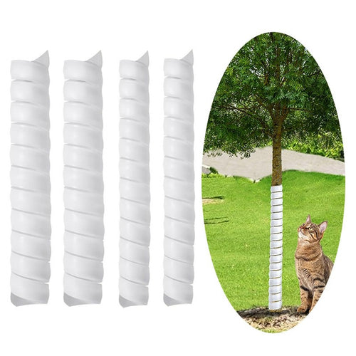 1 Large + 1 Small Tree Trunk Cover Plastic Tree Trunk Wrap Pipe Bark Protectors