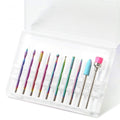 10 PCS Nail Drill Bits Set Tungsten Steel Manicure Tools For Nail Art DIY Home Use