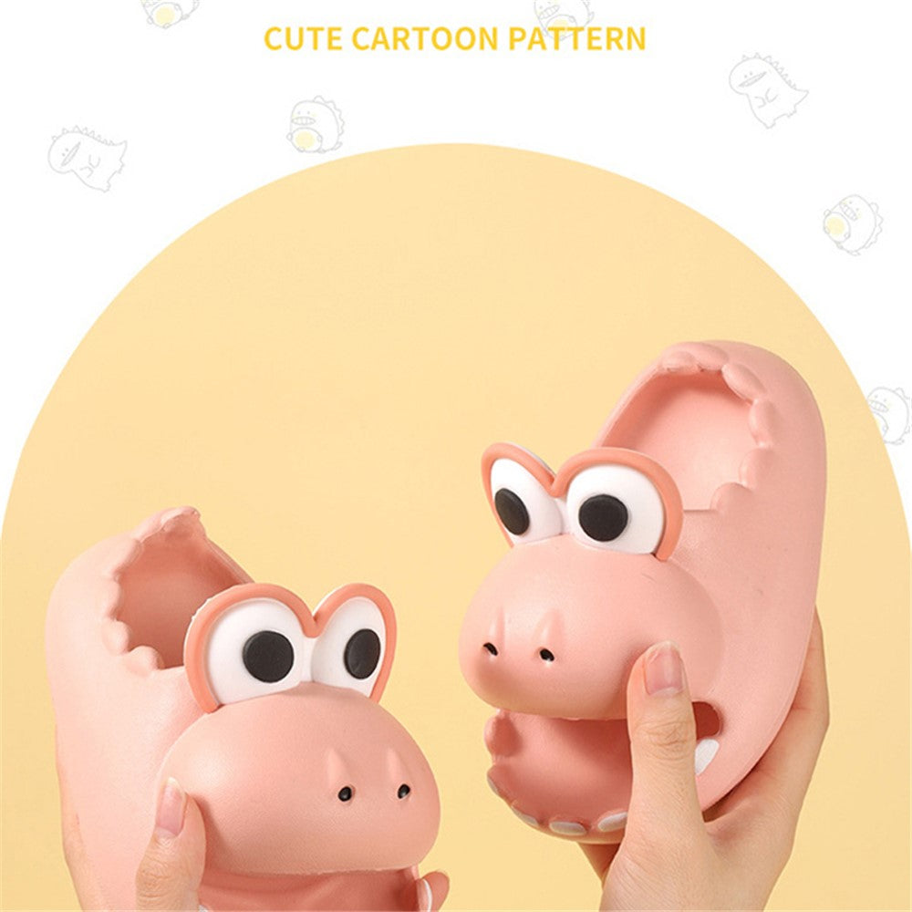 1 Pair Cartoon Dinosaur Kids EVA Slippers Non-Slip Thicken Sole Slippers