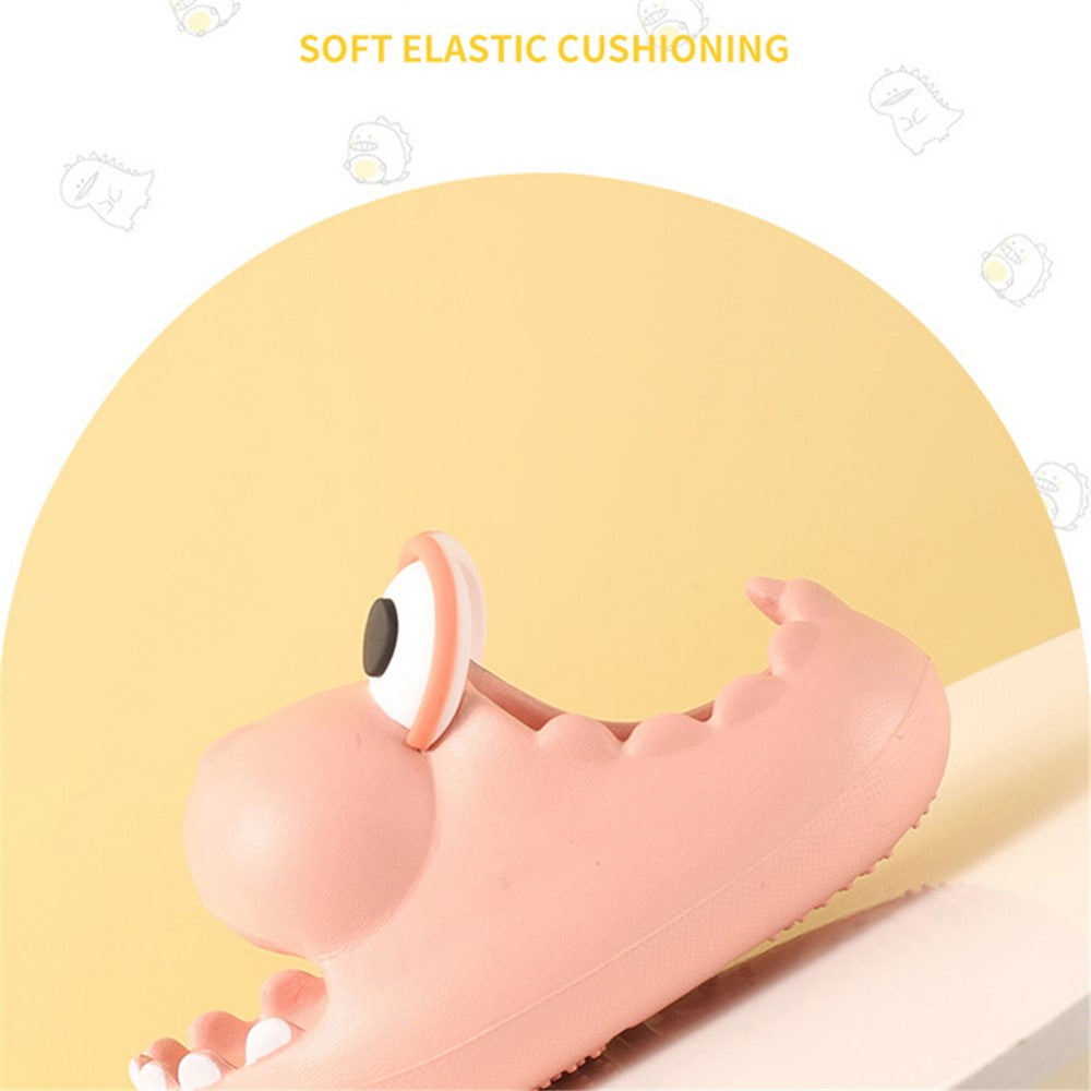 1 Pair Cartoon Dinosaur Kids EVA Slippers Non-Slip Thicken Sole Slippers
