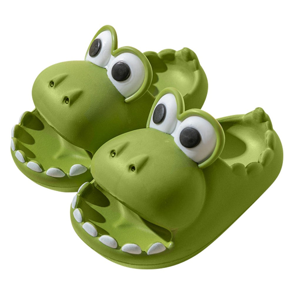 1 Pair Cartoon Dinosaur Kids EVA Slippers Non-Slip Thicken Sole Slippers