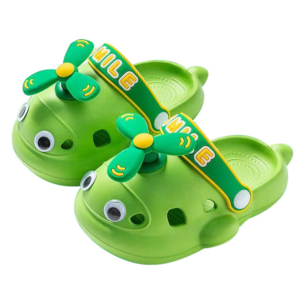 1 Pair Toddler Boys Girls Garden Shoes Cute Airplane Beach Sandals EVA Summer Slippers