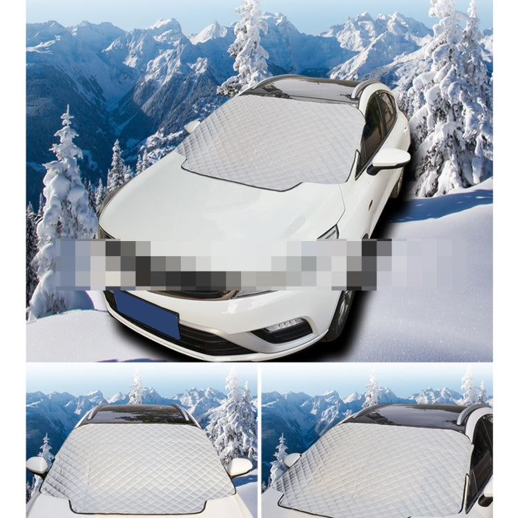 Automobile Front Windshield Cover Snow Cover Plus Cotton Car Windshield Sun Shade Winter Car Snow Shield Cover, Random Color Delivery, 183×116cm