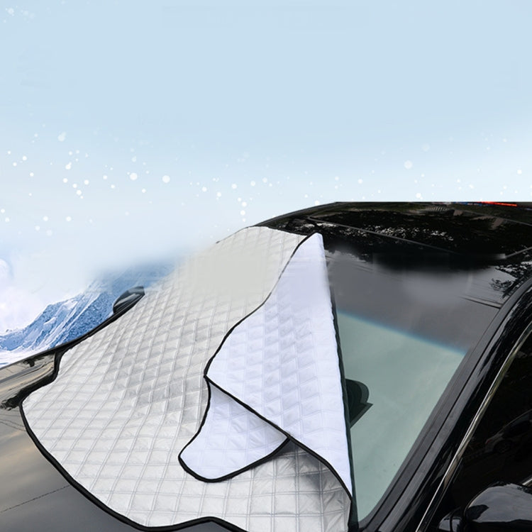 Automobile Front Windshield Cover Snow Cover Plus Cotton Car Windshield Sun Shade Winter Car Snow Shield Cover, Random Color Delivery, 183×116cm