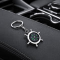 Creative Rudder Compass Style Keychain, Rudder Compass