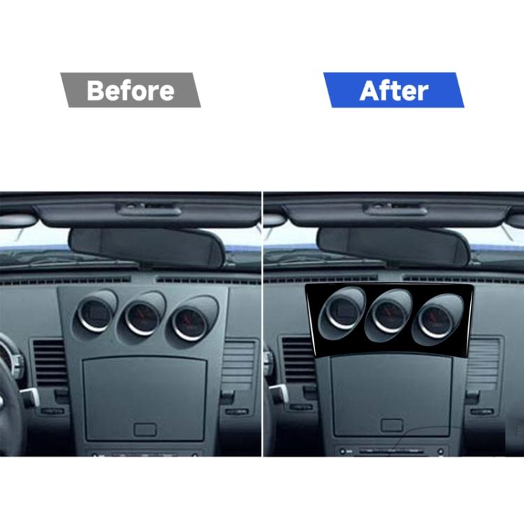 For Nissan 350Z 2003-2009 Car Radio/Air Conditioning Console Sticker, Left Drive, Car Radio/Air Conditioning Console, Left Drive
