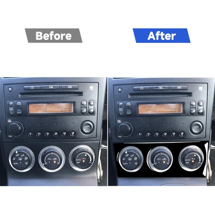 For Nissan 350Z 2003-2009 Car Air Conditioning Adjustment Decorative Stickers, Left and Right Drive Universal, Car Air Conditioning Adjustment