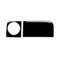 For Nissan 350Z 2003-2009 Car Rear Storage Box Lock Decorative Stickers, Left and Right Drive Universal, Car Rear Storage Box Lock