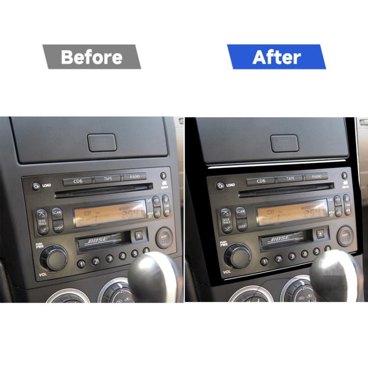 For Nissan 350Z 2003-2009 Car Nav Bounding Box Decorative Stickers, Left and Right Drive Universal, Car Nav Bounding Box