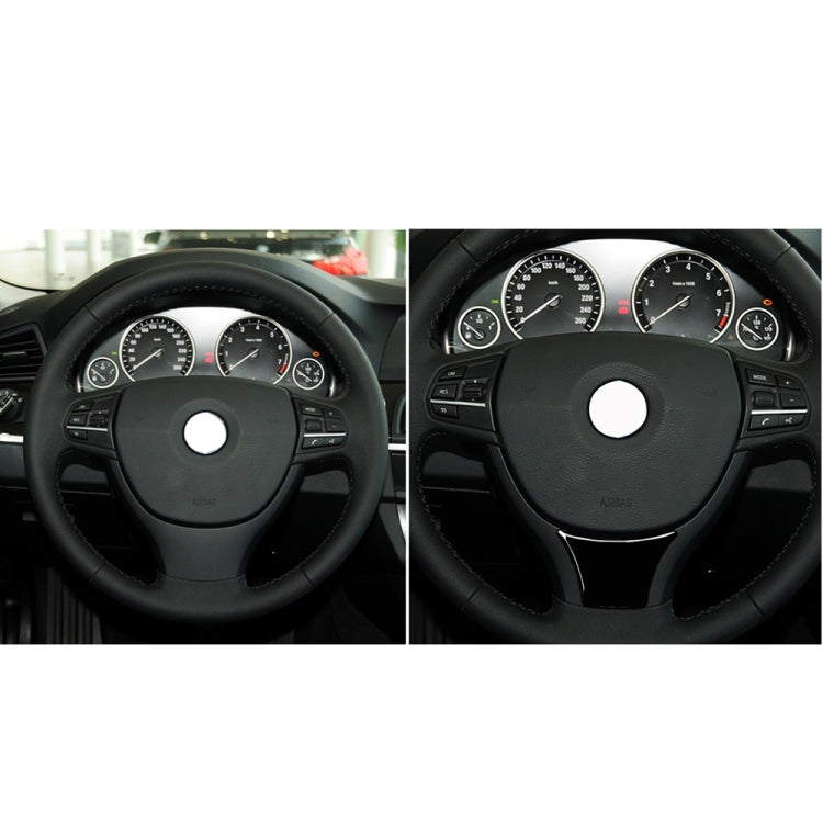 For BMW 5 Series F10 F18 2011-2017 B Edition Car Large Steering Wheel Decorative Sticker,Left and Right Drive Universal, B Edition Large Steering Wheel