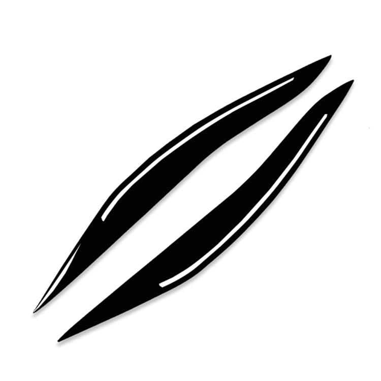 For BMW 5 Series F10 2014-2016 Car Lamp Eyebrow Decorative Sticker,Left and Right Drive Universal, For BMW 5 Series F10 2014-2016 Lamp Eyebrow