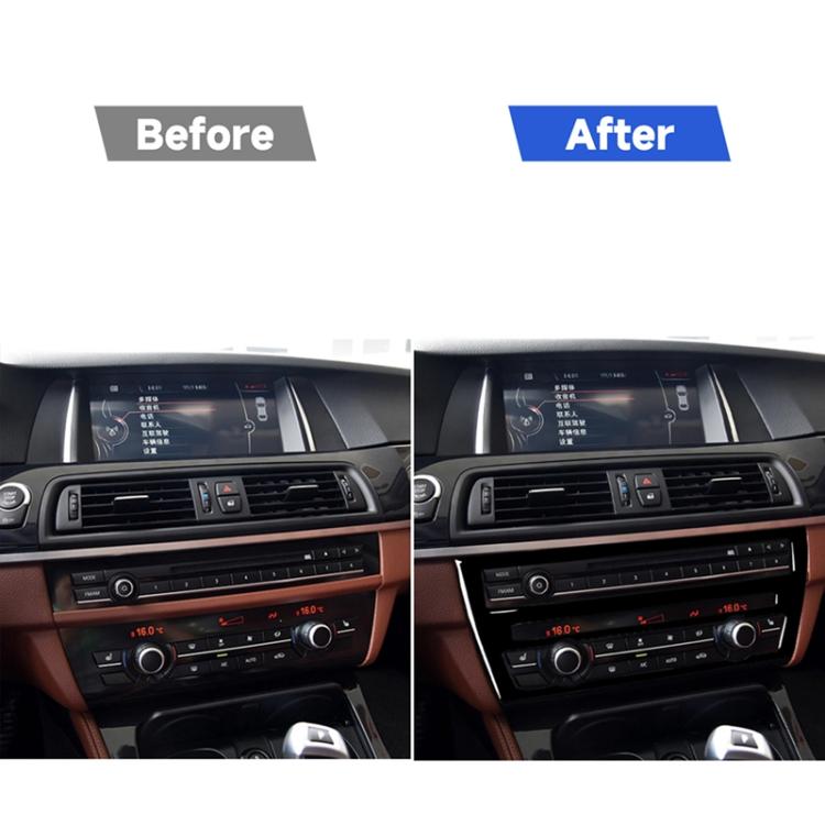 For BMW 5 Series F07 5GT 535i 2010-2016 Car CD Panel Center Console Air Conditioning Panel Decorative Sticker, CD Panel Center Console Air Conditioning