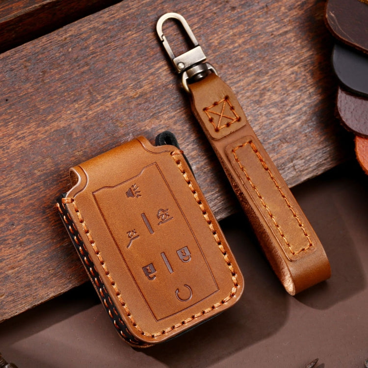 For Chevrolet GMC / Colorad 6-button C160 Car Key Leather Protective Case, 6-button