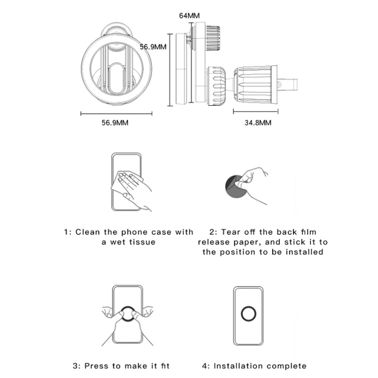 Yesido C157 Strong Magnetic Car Air Vent Phone Holder, C157