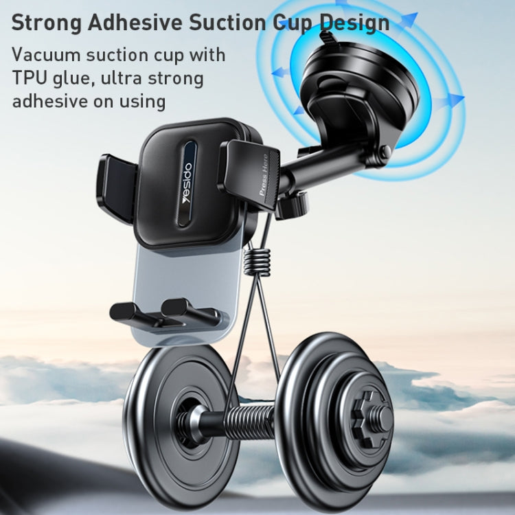 Yesido C261 Suction Cup Type Telescopic Car Phone Holder, C261