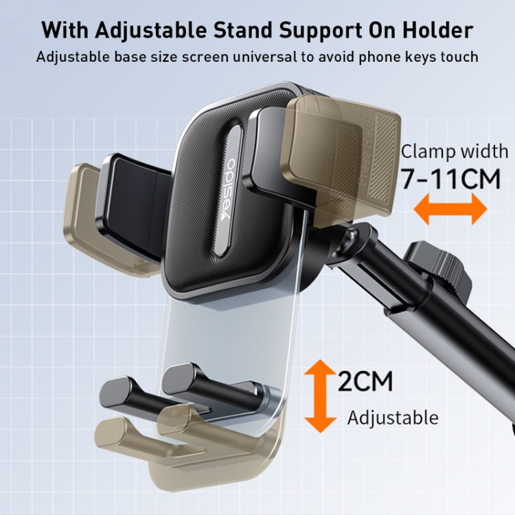 Yesido C261 Suction Cup Type Telescopic Car Phone Holder, C261