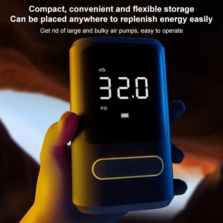 ATJ-8466 Portable Car Tire Air Pump Digital Display Wireless Electric Air Pump, Style: Dual Power, Dual Power Style