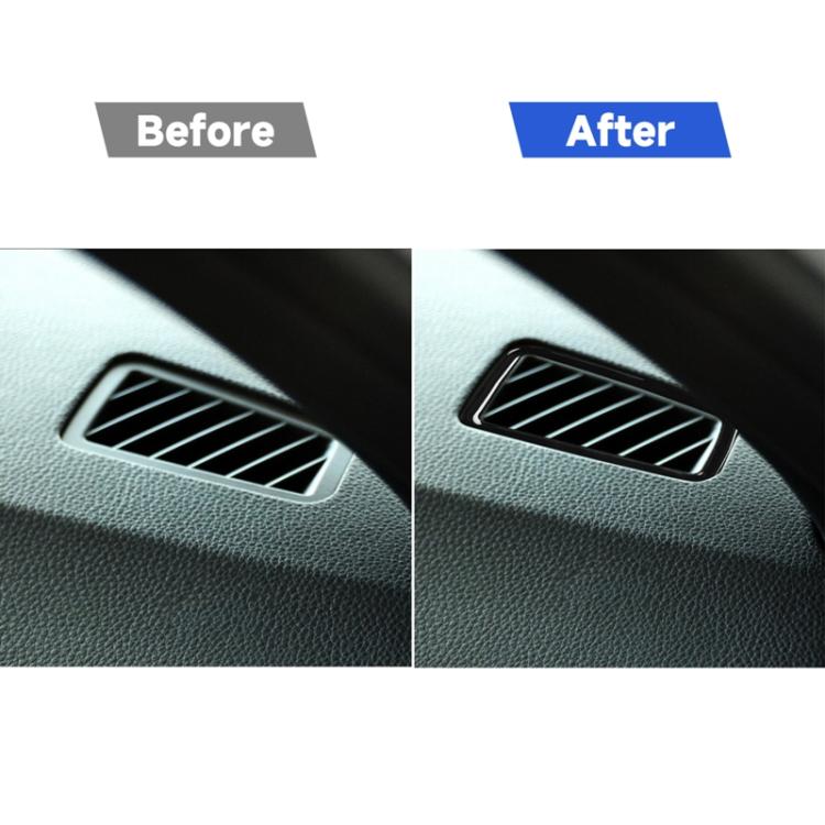 For BMW 3 Series E90 2005-2012 2pcs Car Instrument Air Outlet Frame Decorative Sticker, Left and Right Drive Universal, Car Instrument Air Outlet Frame