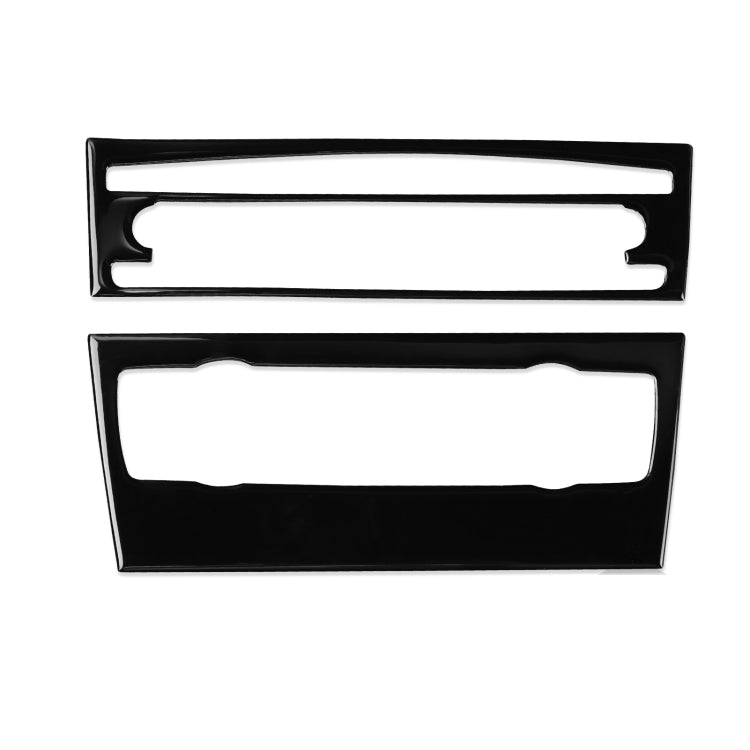 For BMW 3 Series E90/E92 2005-2012 2pcs Car Air Conditioner CD Control Panel Non-navigation without Holes Decorative Sticker, Left and Right Drive Universal, Car Air Conditioner CD Control Panel