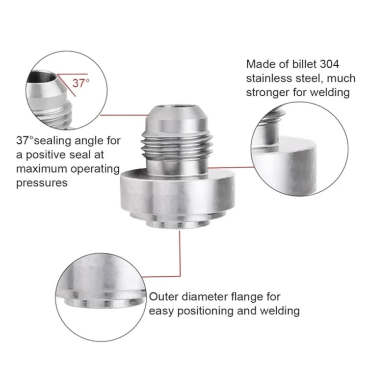AN20 Car Oil Pipe Joint Breathable Pot Connector, AN20