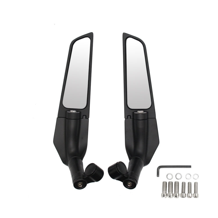 Motorcycle Modification Fixed Wind Wing Rearview Mirror, M-RM003 (Black)