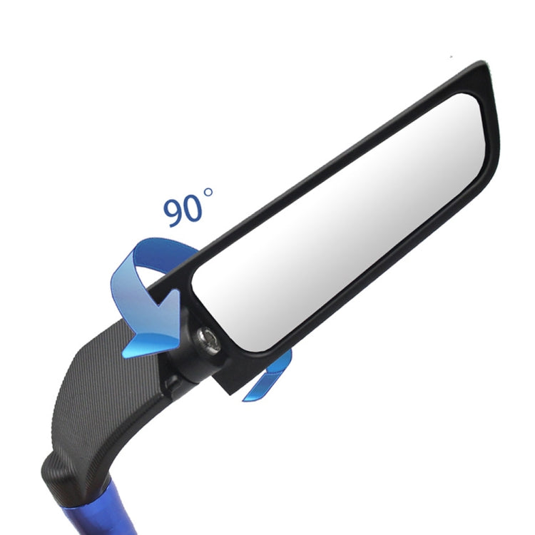 Motorcycle Modification Fixed Wind Wing Rearview Mirror, M-RM003 (Black)