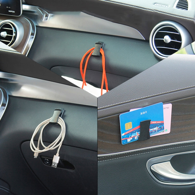 2 in 1 Adhesive Car Mini Hook Card Holder