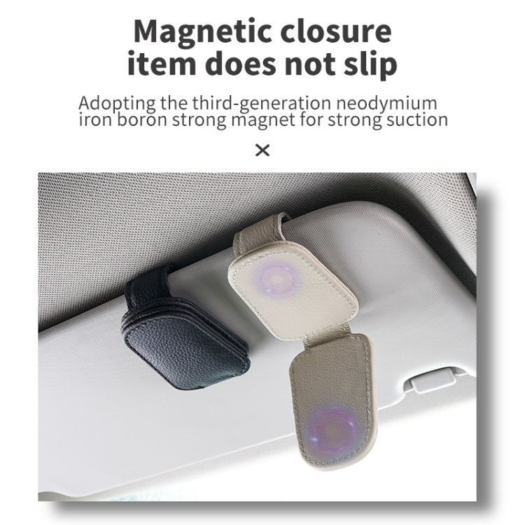 Car Sun Visor Glasses Clip Multi-functional Card Storage Bracket