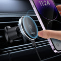 MOMAX CM25A Magnetic Wireless Charger Car Air Outlet Phone Holder, CM25A