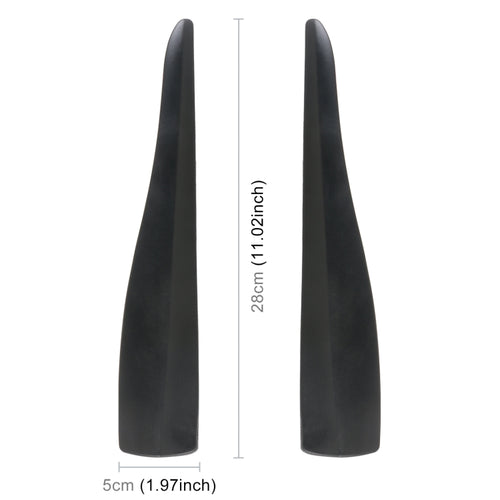 1 Pair Car Solid Color Silicone Bumper Strip, Style: Short, Solid Color