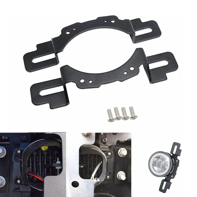 For Wrangler JK 2007-2017 Car Front Bumper Fog Light Mounting Bracket, For Jeep Wrangler JK 2007-2017