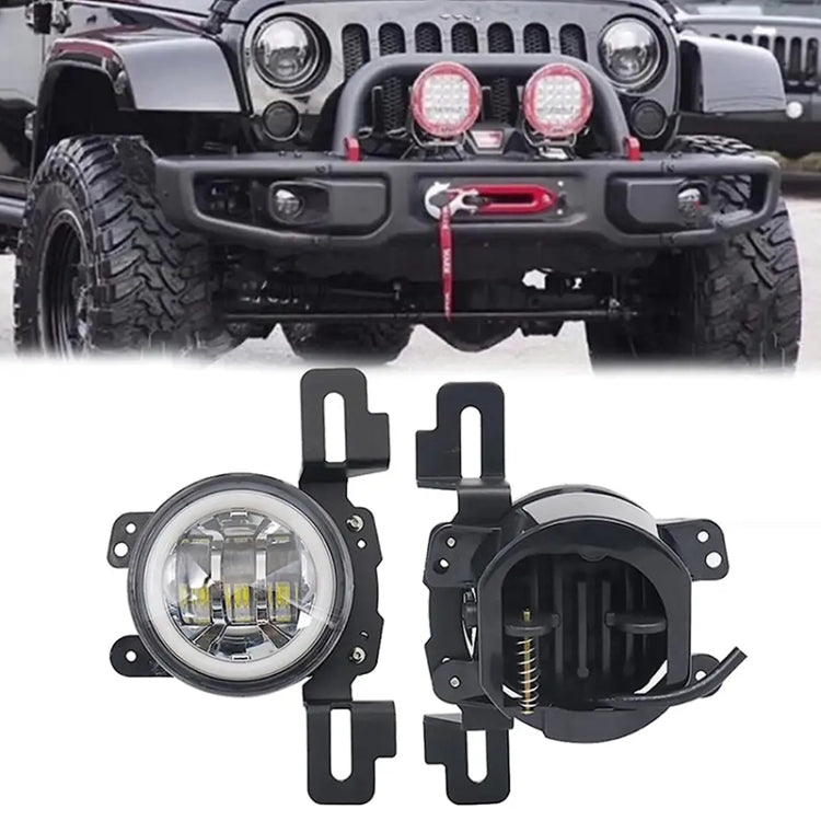 For Wrangler JK 2007-2017 Car Front Bumper Fog Light Mounting Bracket, For Jeep Wrangler JK 2007-2017