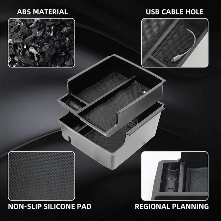 For Ford Bronco 2021 Car Armrest Box Double Layer Storage Box, Car Armrest Box