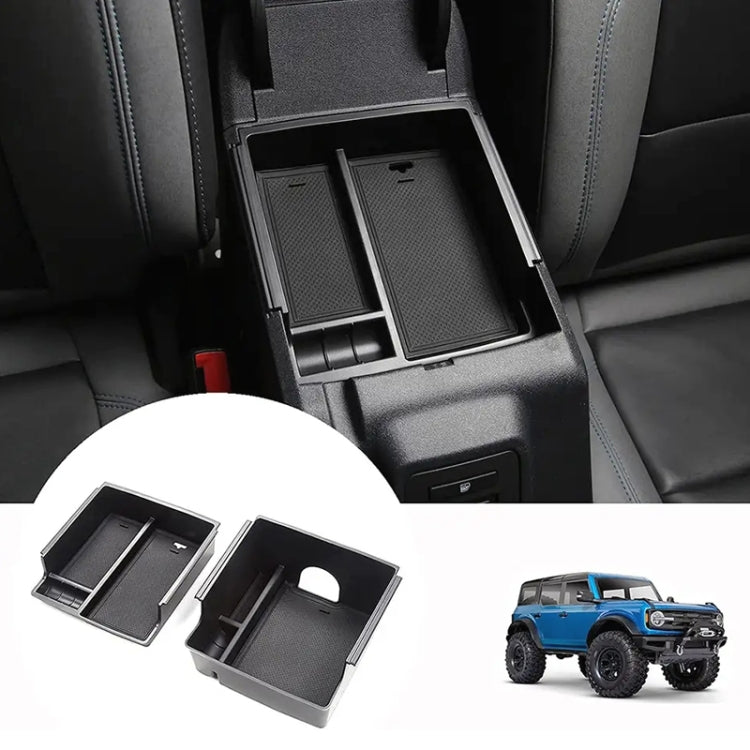 For Ford Bronco 2021 Car Armrest Box Double Layer Storage Box, Car Armrest Box