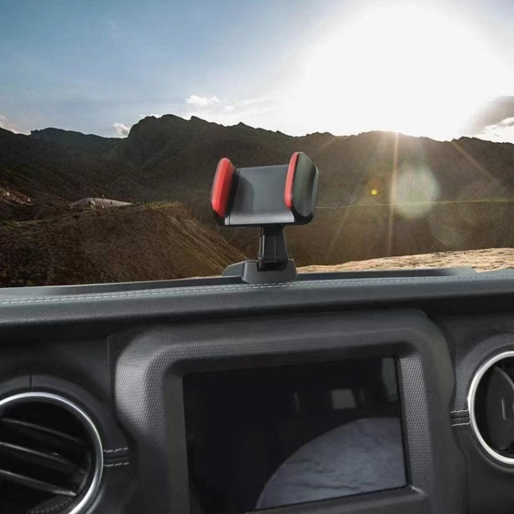 For Jeep Wrangler JL / JT 2018 Car Modified Dashboard Storage Box with Phone Navigation Bracket, For Jeep Wrangler JL / JT 2018